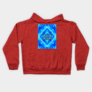 A frozen ice palace pattern. Kids Hoodie